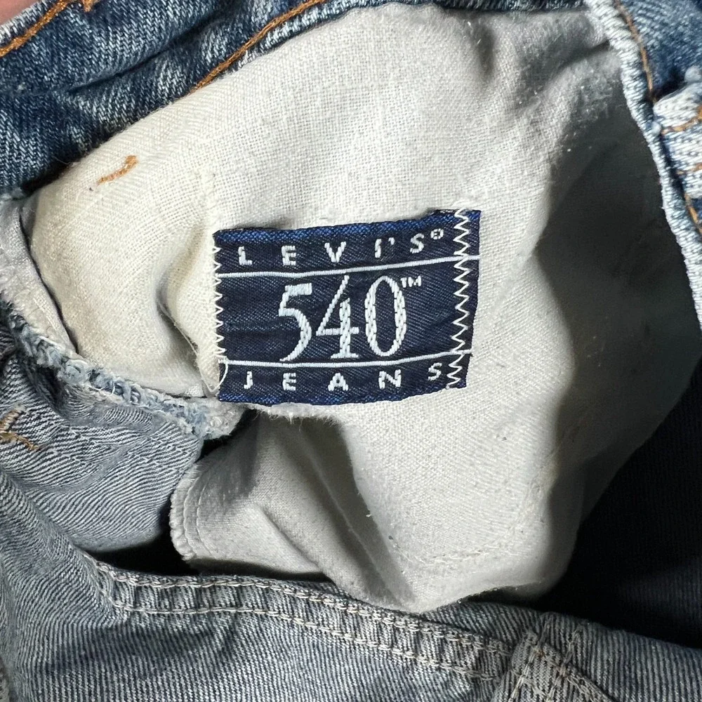 Vintage Levi's 540 Jeans‎ Mens 38x32.5 Blue Denim High Rise Relaxed Fit Straight